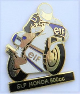 TT71 Pin's MOTO HONDA 500 Cc ELF Qualité Egf Achat Immédiat - Motos