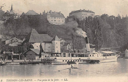 Thonon Les Bains        74       Vue Prise De La Jetée. Bateau D'excursion: Le Helvétie      N°  LL 8    (voir Scan) - Thonon-les-Bains