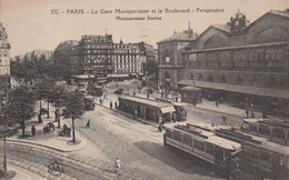 TF - PARIS - Lot 3 Cartes - Gare Montparnasse - Gare Saint Lazare - Le Viaduc Du Métro à Grenelle - Metro, Estaciones