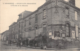 51-GIVRY-EN-ARGONNE- L'ECOLE ET LA MAIRIE - Givry En Argonne