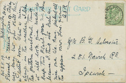 GB VILLAGE POSTMARKS "KIDLINGTON" (Oxfordshire) Thimble 20mm 1909 POSTMARK-ERROR - Cartas & Documentos