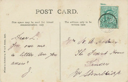 GB VILLAGE POSTMARKS "KIRKSTALL" (LEEDS, Yorkshire) Thimble 19mm 1904 Pc - Storia Postale