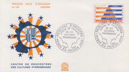 Enveloppe  FDC  1er  Jour   ANDORRE   ANDORRA    Centre  De  Rencontres  Des   Cultures   Pyrénéennes   1984 - FDC