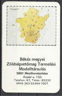 Hungary, Map Of Békés County 1980. - Small : 1971-80