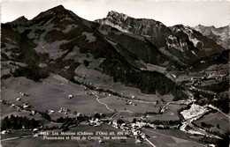 Les Moulins (Chateau D'Oex) - Planachaux Et Dent De Corjon, Vue Aerienne (5414) * 18. 8. 1955 - La Chaux