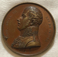 Germany Germania Medaglia Prussia Guerra Napoleonica RE GUGLIELMO III° Visite La Monnaie Des Medailles - Monarquía/ Nobleza