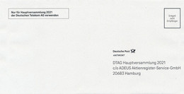BRD / Bund Hamburg DP Antwort 2021 Hauptversammlung Deutsche Telekom AG - Lettres & Documents