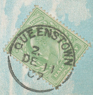 GB „QUEENSTOWN“ (COBH) CDS 1907 UNIQUE POSTMARK-ERROR: MISSING TIME AM/PM - Voorfilatelie