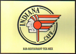 Carte Postale "Cart'Com" - Série Restaurant, Bar, Café - Indiana Café (tête D'indien) - Bar-Restaurant Tex-Mex - Restaurants