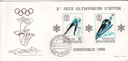 Rwanda 1968, FDC Unused, Olympic Games - 1962-1969