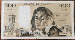 Billet 500 Francs PASCAL 2 - 7 - 1981 FRANCE B.142 - 500 F 1968-1993 ''Pascal''