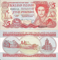 Falkland Islands 5 Pounds 2005. UNC - Falkland