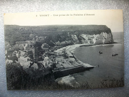 Carte Postale Yport (76) Vue Prise De La Falaise D'Amont ( Petit Format Noir Et Blanc Non Circulée ) - Yport