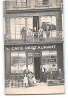 CPA 60 Carte Photo Café Restaurant Bachelet Mouy - Mouy