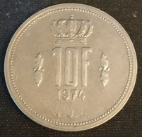 LUXEMBOURG - 10 FRANCS 1974 - KM 57 - ( JEAN GRAND-DUC ) - Luxemburg