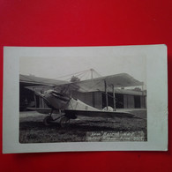 CARTE PHOTO AVION HANRIOT MOTEUR HISPANO SUIZA - Other & Unclassified