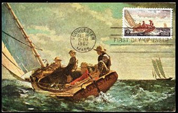 U.S.A. (1962) Breezing Up By Winslow Homer. Maximum Card With First Day Cancel. Scott No 1207, Yvert No 742. - Maximum Cards