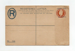 !!! LEVANT BRITANNIQUE, ENTIER POSTAL RECOMMANDE A 40 PARAS NEUF - Levant Britannique