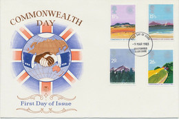 GB 1983 Commonwealth Day Superb FDC With FDI-CDS From CHESTERFIELD DERBYSHIRE - 1981-1990 Decimal Issues