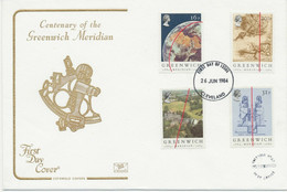 GB 1984 Greenwich Meridian Centenary Superb Ill. Cotswold FDC With FDI CLEVELAND - 1981-1990 Decimale Uitgaven