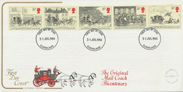 GB 1984, The Royal Mail Se-tenant Strip On Very Fine Ill. Cotswold FDC CLEVELAND - 1981-1990 Dezimalausgaben