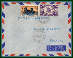 Nouvelle Calédonie N° 274 + 240 / Lettre Nouméa 1954 > France Poule Pondeuse Cagou - Cartas & Documentos
