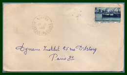 Nouvelle Calédonie N° 271 Seul / Lettre Nouméa 1955 > France SLN Nickel - Covers & Documents