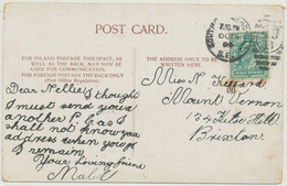 GB 1904, EVII 1/2d Postcard LONDON Duplex "SOUTH-NORWOOD-S.O / S.E. / 49 / B" - Storia Postale