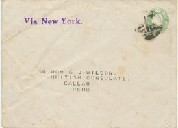 GB 1906 DIPLOMATIC / CONSULAR MAIL LONDON "FB / A" (NPB) To CALLAO In PERU RR! - Brieven En Documenten