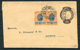 Brazil Uprated Stationery Wrapper Rio De Janeiro - Antwerp Belgium - Storia Postale