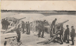 MILITARIA  CPA    ARTILLERIE DE FORTERESSE - BATTERIE DE 95mm - Patriotiques