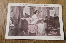 MISTINGUETT Carte Publicitaire Machine à écrire OLIVER - Werbepostkarten
