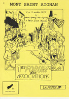 76 - MONT SAINT AIGNAN - 1er Forum Des  Associations 2 Et 3 Octobre 1993 - Mont Saint Aignan