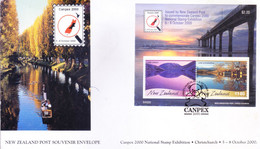 NEW ZEALAND : SOUVENIR ENVELOPE : CANPEX 2000 - Briefe U. Dokumente