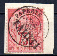 ColTGC  Tahiti  N° 17 Oblitéré Papeete 1894  Cote 110,00 € - Used Stamps