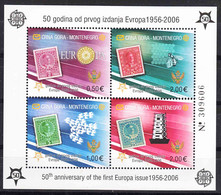 Montenegro 2006 Europa CEPT - 50th Anniversary Mi#Block 2A - Perforated, Mint Never Hinged - 2005