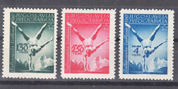 Yugoslavia Republic 1947 Mi#524-526 Mint Hinged - Ungebraucht