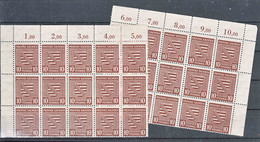Germany Soviet Zone Provinz Sachsen 1945 Mi#78 Y, Mint Never Hinged Pieces From First 3 Rows From The Sheet - Other & Unclassified