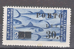 Istria Litorale Yugoslavia Occupation, Porto 1946 Sassone#19 Overprint II, Mint Hinged - Yugoslavian Occ.: Istria