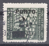 Istria Litorale Yugoslavia Occupation, Porto 1946 Sassone#15 Overprint I, Used - Joegoslavische Bez.: Istrië