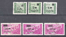 Istria Litorale Yugoslavia Occupation, Porto 1946 Sassone#8-13 Used - Occup. Iugoslava: Istria