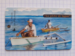 PF84 60U GEM - 60.000 Ex. - 04/99 - La Pêche En Polynésie "La Pêche De Lagon" - Polynésie Française