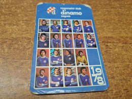 Old Pocket Calendars - Croatia, Soccer, NK Dinamo - Small : 1971-80