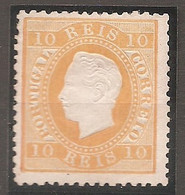 Portugal, 1870/6, # 37a Dent. 12 3/4, Tipo II, MNG - Unused Stamps