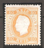 Portugal, 1870/6, # 42i Dent. 12 3/4, Tipo I, P. Porcelana, MH - Unused Stamps