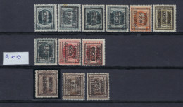 GROOT LOT TYPO Voorafgestempeld Met O.a. 15 DUBBELDRUKKEN / IMPRESSION DOUBLE ; Zie Ook 16 Scans ! LOT 160 - Autres & Non Classés