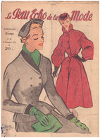 LE PETIT ECHO DE LA MODE. N°38 Du 21 Septembre 1952 - Fashion