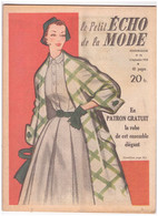 LE PETIT ECHO DE LA MODE. N°36 Du 6 Septembre 1953 - Fashion