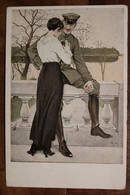 CPA Ak 1916's Liebespaar Freuden Militar Frau Couple Amoureux Illustrateur Litho B. Wennerberg Krieg WK1 - Wennerberg, B.