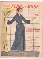 LE PETIT ECHO DE LA MODE. N°1 Du 3 Janvier 1954 - Mode